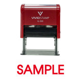 Sample Self Inking Rubber Stamp