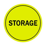 Yellow / Black Signs ByLITA Circle Storage Sign
