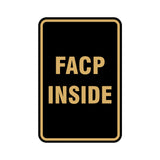 Portrait Round Facp Inside Sign
