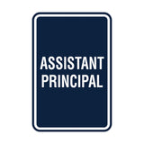 Portrait Round Assistant Principal Sign