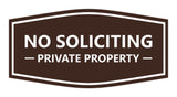 Signs ByLITA Fancy No Soliciting Private Property Sign