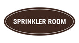 Oval Sprinkler Room Sign