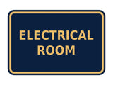 Signs ByLITA Classic Framed Electrical Room
