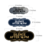 Designer Silence after 10pm Wall or Door Sign