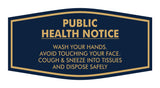 Fancy Public Health Notice Please Wash Your Hands Sign
