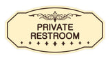 Victorian Private Restroom Sign