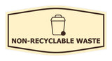 Fancy Non-Recyclable waste Wall or Door Sign