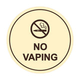 Signs ByLITA Circle No Vaping Sign