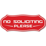 Stylish No Soliciting Sign