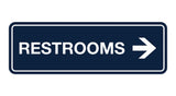 Signs ByLITA Standard RESTROOM (RIGHT ARROW) Sign