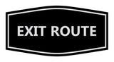 Signs ByLITA Fancy Exit Route Sign