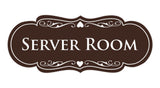 Signs ByLITA Designer Server Room Sign