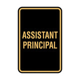 Portrait Round Assistant Principal Sign