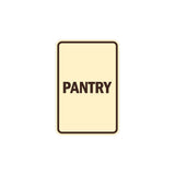 Portrait Round Pantry Sign