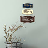 Fancy No Sales, No Religion, No Flyers, No Soliciting Wall or Door Sign