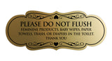 Signs ByLITA Designer Please Do Not Flush Etiqutte Sign