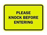 Signs ByLITA Classic Framed Please Knock Before Entering