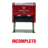 Incompleto Spanish Teacher Self Inking Rubber Stamp