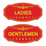 Victorian Ladies And Gents Sign Set