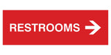 Signs ByLITA Basic Restrooms Right Arrow Directional Sign