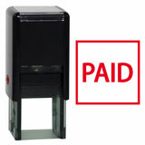 Square Paid Self Inking Rubber Stamp