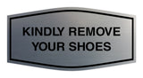 Signs ByLITA Fancy Kindly Remove Your Shoes Sign