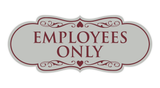 Signs ByLITA Designer Employees Only Sign