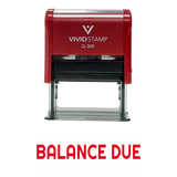 BALANCE DUE Self Inking Rubber Stamp