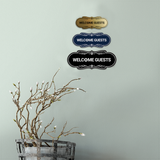 Designer Welcome Guests Wall or Door Sign