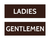 Signs ByLITA Basic Ladies and Gentlemen Sign Set