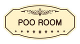 Victorian Poo Room Sign