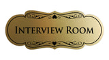 Signs ByLITA Designer Interview Room Sign