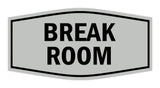 Signs ByLITA Fancy Break Room Sign with Adhesive Tape, Mounts On Any Surface, Weather Resistant, Indoor/Outdoor Use