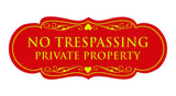 Signs ByLITA Designer No Trespassing Private Property Sign