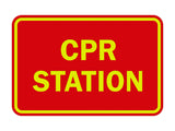 Signs ByLITA Classic CPR Station Sign