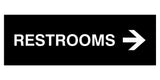 Signs ByLITA Basic Restrooms Right Arrow Directional Sign
