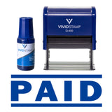Paid Self Inking Rubber Stamp Combo With Refill