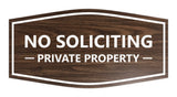Signs ByLITA Fancy No Soliciting Private Property Sign