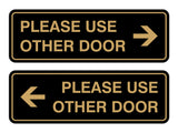 Signs ByLITA Standard Please Use Other Door Sign Set