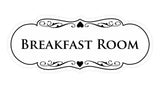 Signs ByLITA Designer Breakfast Room Sign