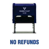 No Refunds Self Inking Rubber Stamp
