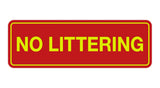 Signs ByLITA Standard No Littering Sign