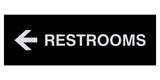 Signs ByLITA Basic Restrooms Left Arrow Directional Sign