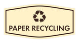 Fancy Paper Recycling Wall or Door Sign