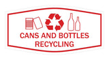Fancy Cans and Bottles Recycling Wall or Door Sign