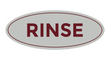 Oval Rinse Sign
