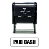 Paid Cash Self-Inking Office Rubber Stamp