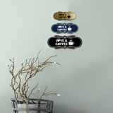Designer Love and Coffee Wall or Door Sign