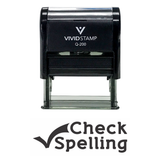 CHECK SPELLING Teacher Self Inking Rubber Stamp
