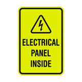 Portrait Round Electrical Panel Inside Sign